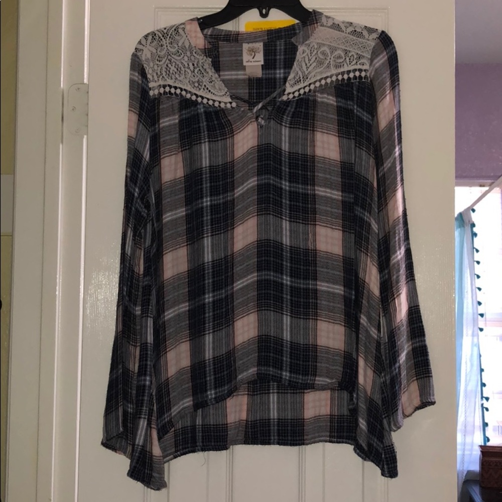 Square stripes shirt